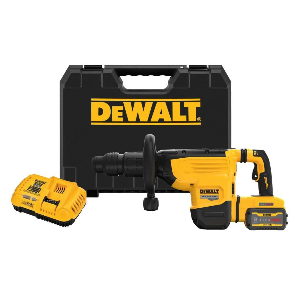 DEWALT 60V MAX Chipping Hammer Kit 22 lb Cordless SDS MAX