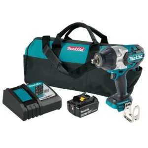 Makita 18V LXT 5Ah Cordless 3-Speed 1/2 Inch Sq. Drive Impact Wrench Kit with Detent Anvil